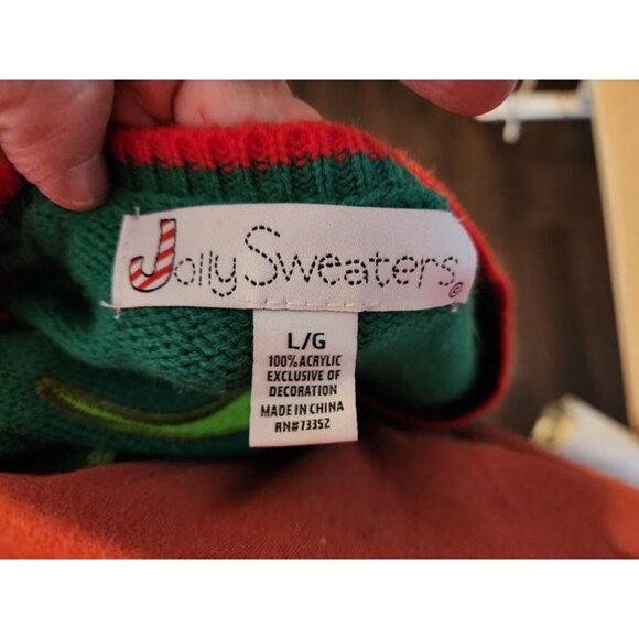 Jolly Sweaters Ugly Large Christmas Sweater Disco Dancing Dinosaur - Picture 4 of 10